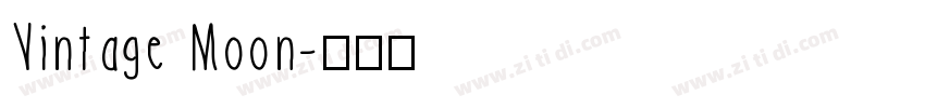 Vintage Moon字体转换